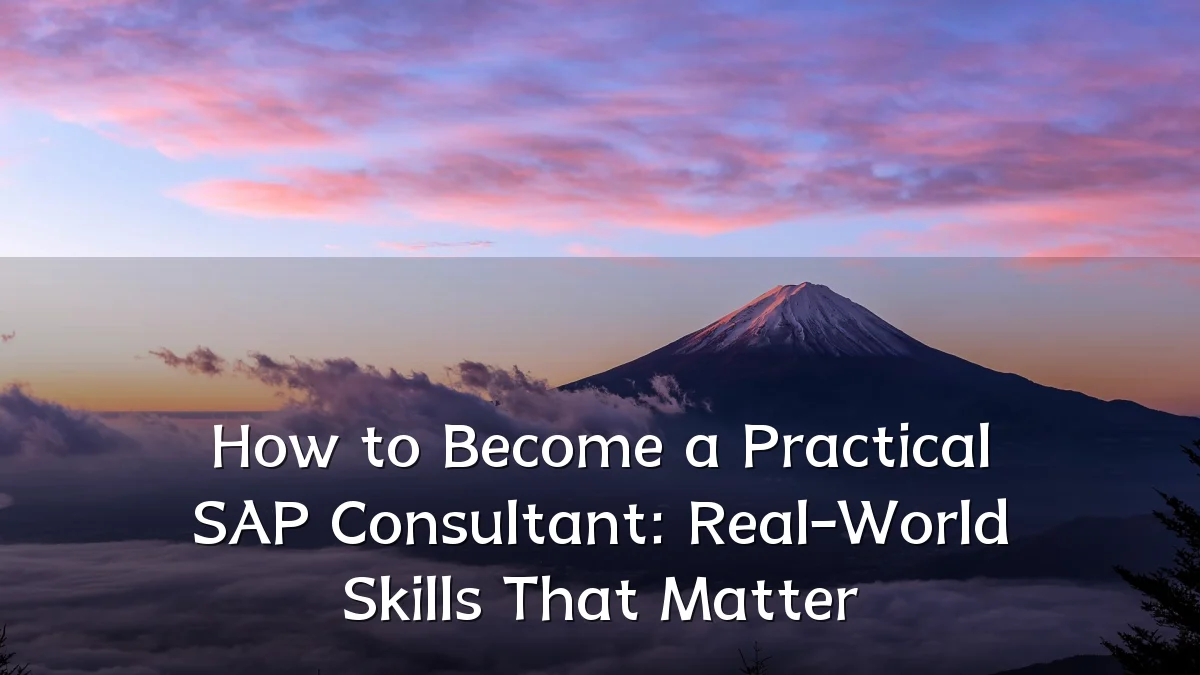 How to Become a Practical SAP Consultant: Real-World Skills That Matter