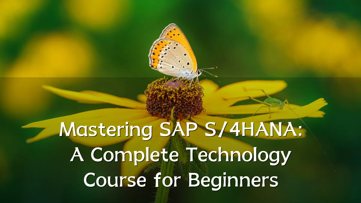 Mastering SAP S/4HANA: A Complete Technology Course for Beginners