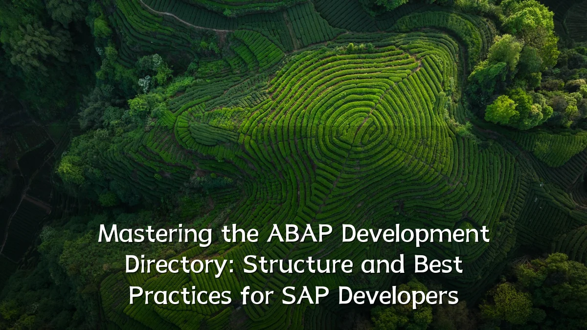 Mastering the ABAP Development Directory: Structure and Best Practices for SAP Developers