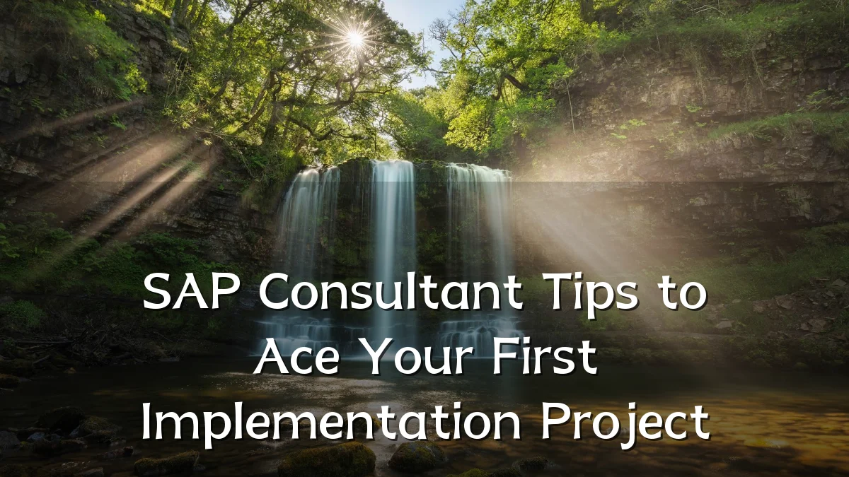 SAP Consultant Tips to Ace Your First Implementation Project