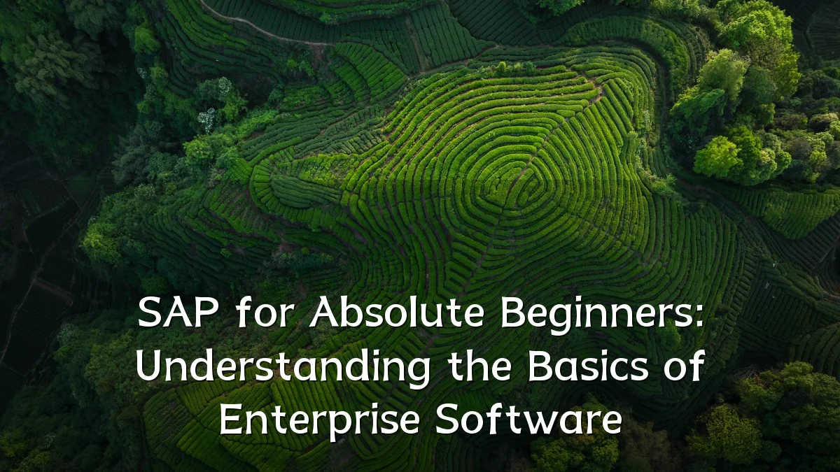 SAP for Absolute Beginners: Understanding the Basics of Enterprise Software