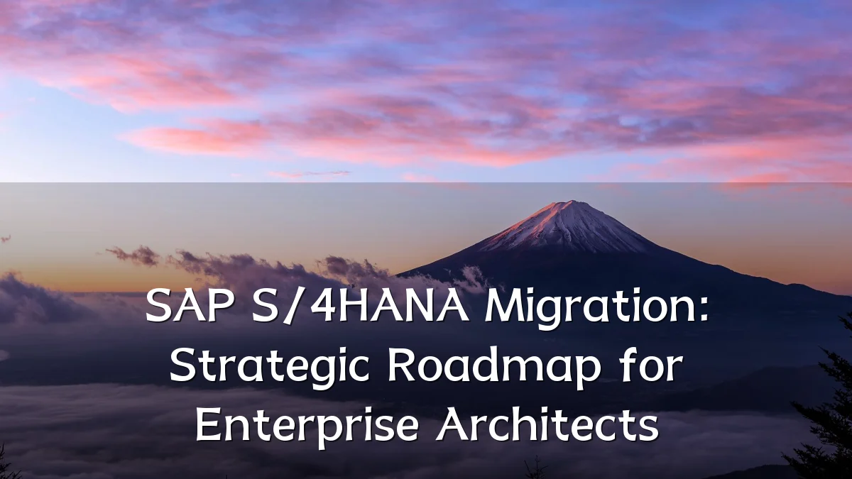 SAP S/4HANA Migration: Strategic Roadmap for Enterprise Architects