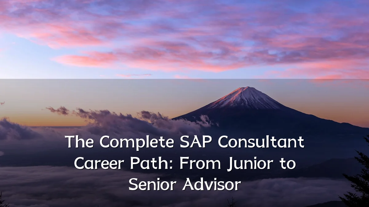The Complete SAP Consultant Career Path: From Junior to Senior Advisor