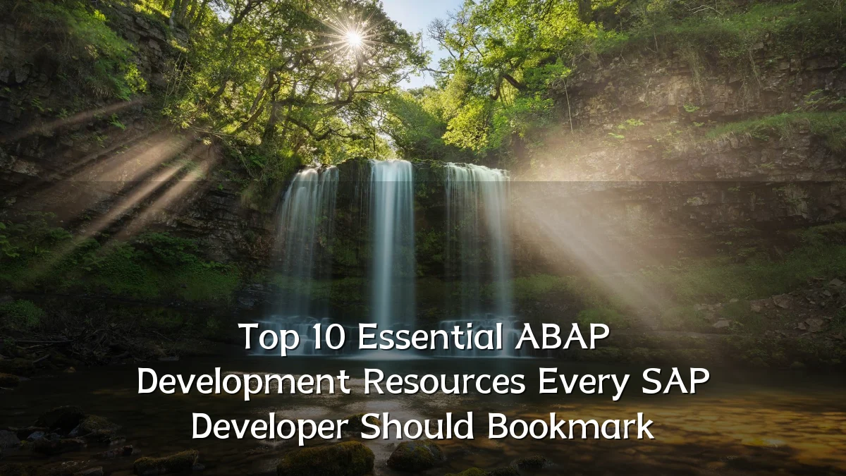 Top 10 Essential ABAP Development Resources Every SAP Developer Should Bookmark