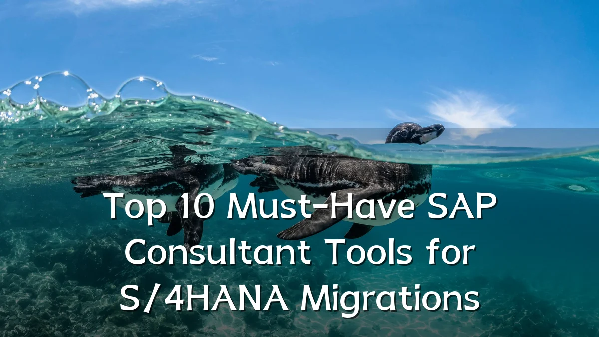 Top 10 Must-Have SAP Consultant Tools for S/4HANA Migrations