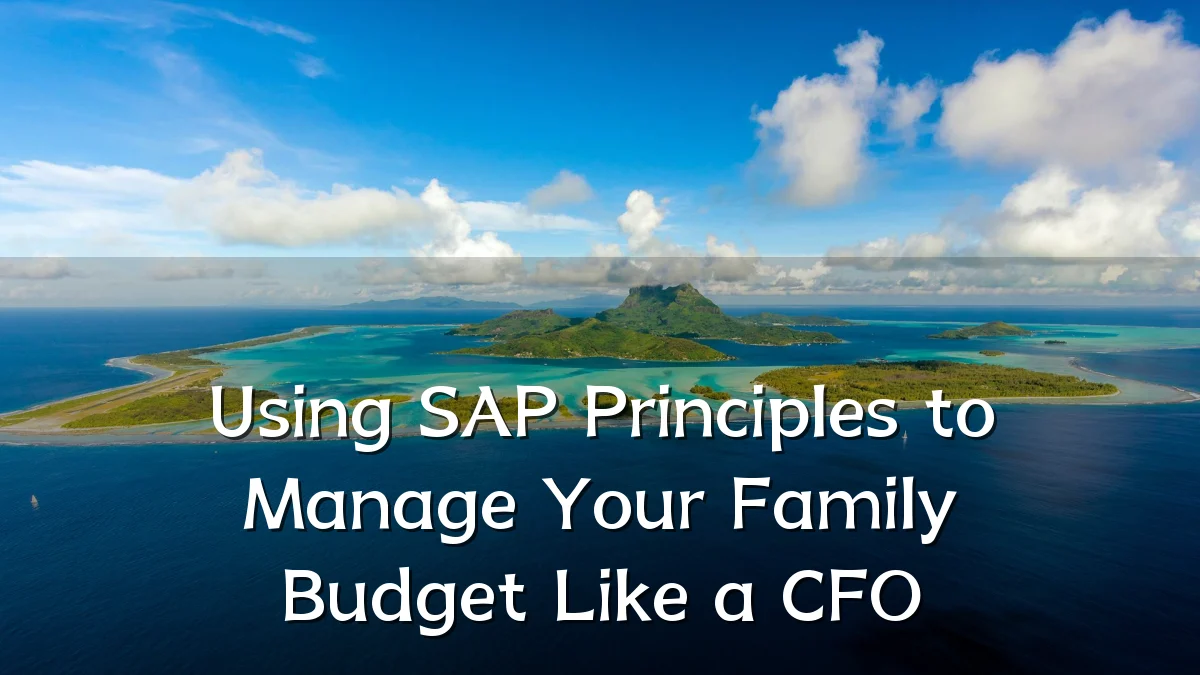 Using SAP Principles to Manage Your Family Budget Like a CFO