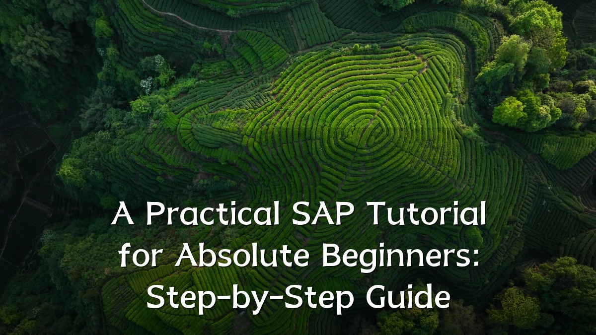A Practical SAP Tutorial for Absolute Beginners: Step-by-Step Guide
