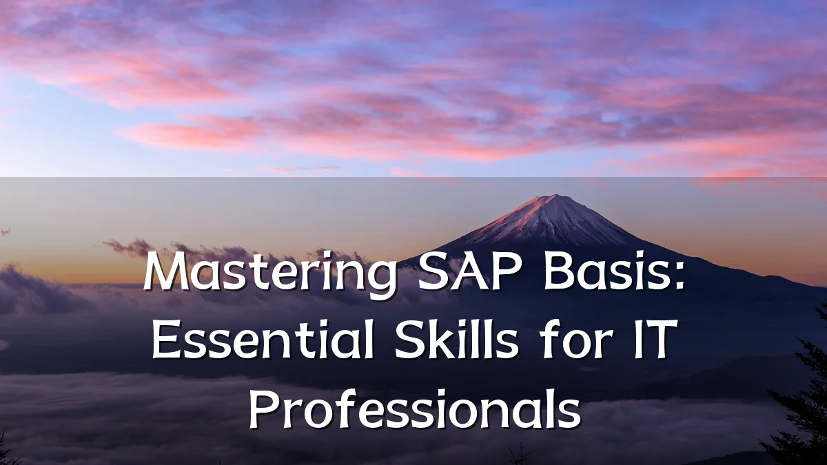 Mastering SAP Basis: Essential Skills for IT Professionals