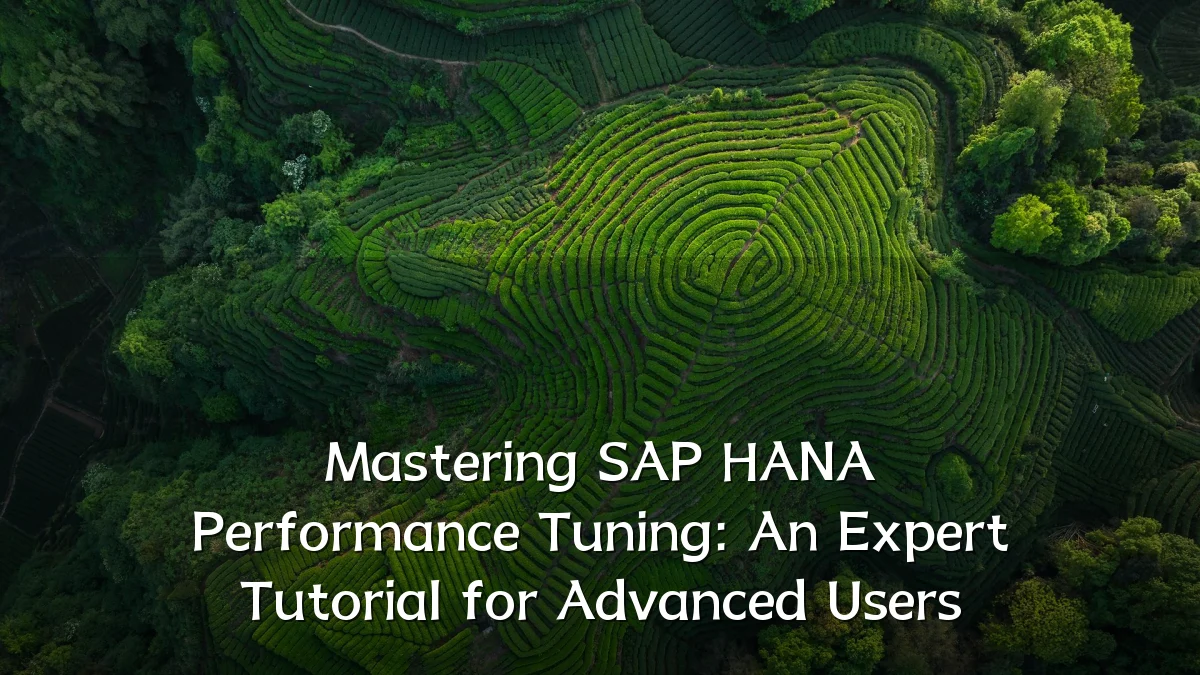 Mastering SAP HANA Performance Tuning: An Expert Tutorial for Advanced Users