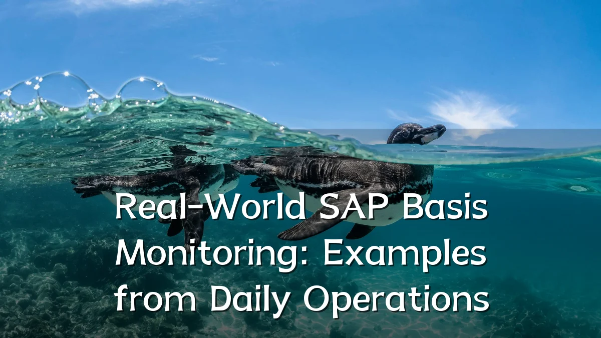 Real-World SAP Basis Monitoring: Examples from Daily Operations