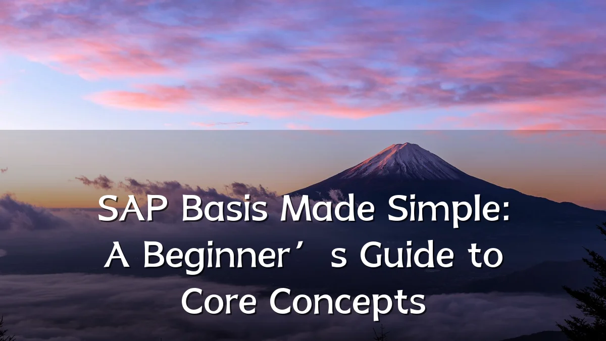 SAP Basis Made Simple: A Beginner’s Guide to Core Concepts