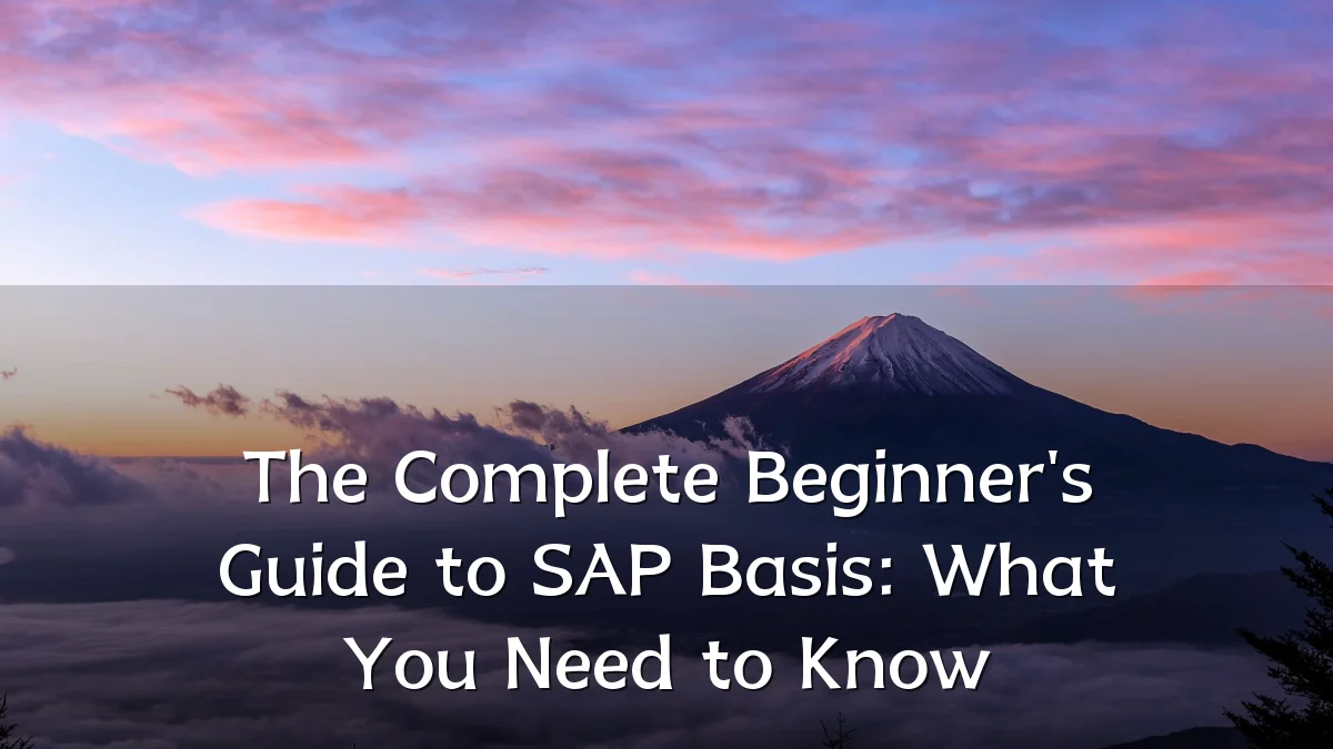 The Complete Beginner's Guide to SAP Basis: What You Need to Know