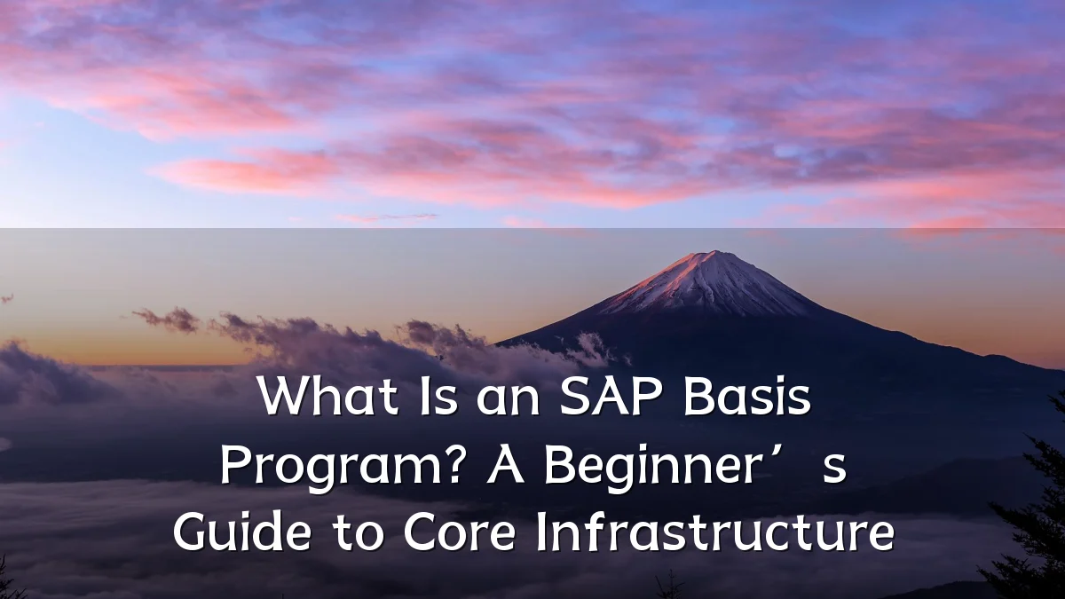 What Is an SAP Basis Program? A Beginner’s Guide to Core Infrastructure