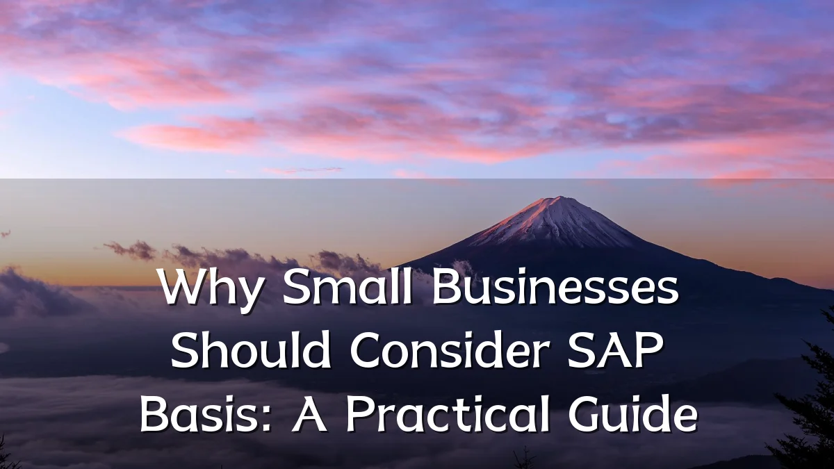 Why Small Businesses Should Consider SAP Basis: A Practical Guide